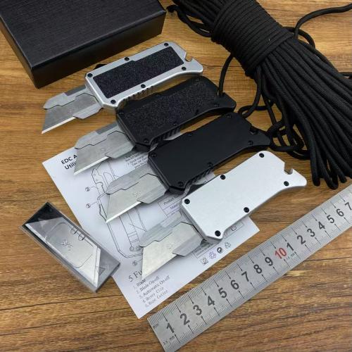 Aluminum EDC Spring-Assisted Utility Knife
