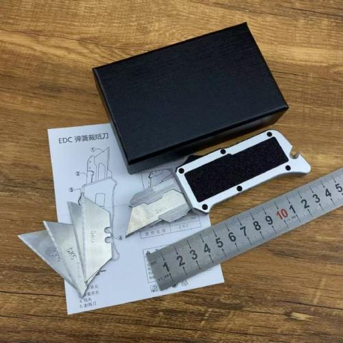Aluminum EDC Spring-Assisted Utility Knife