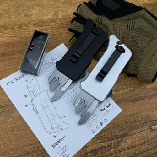 Aluminum EDC Spring-Assisted Utility Knife