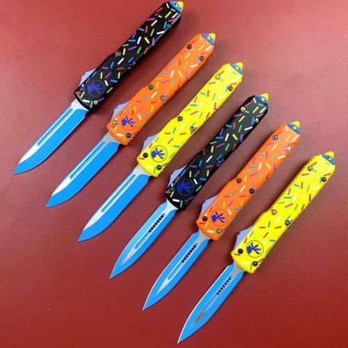 Microtech UT Donut with a sleek Zinc-Aluminum Handle