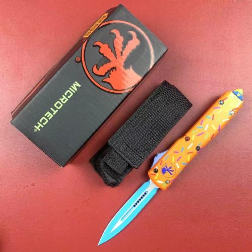 Microtech UT Donut with a sleek Zinc-Aluminum Handle