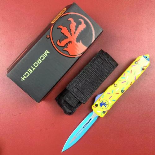 Microtech UT Donut with a sleek Zinc-Aluminum Handle