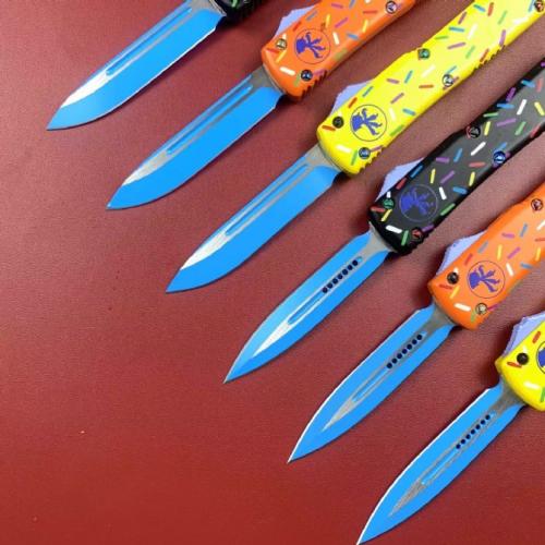 Microtech UT Donut with a sleek Zinc-Aluminum Handle