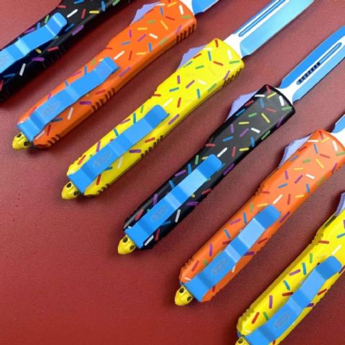 Microtech UT Donut with a sleek Zinc-Aluminum Handle