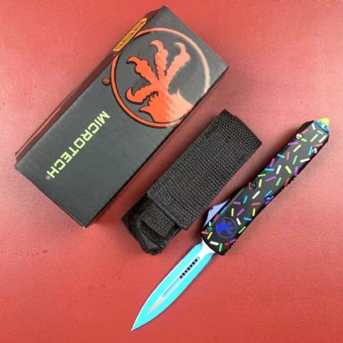 Microtech UT Donut with a sleek Zinc-Aluminum Handle