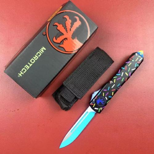 Microtech UT Donut with a sleek Zinc-Aluminum Handle