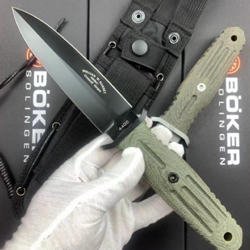 Boker Applegate 5.5-Inch Military Knife with Micarta Handle
