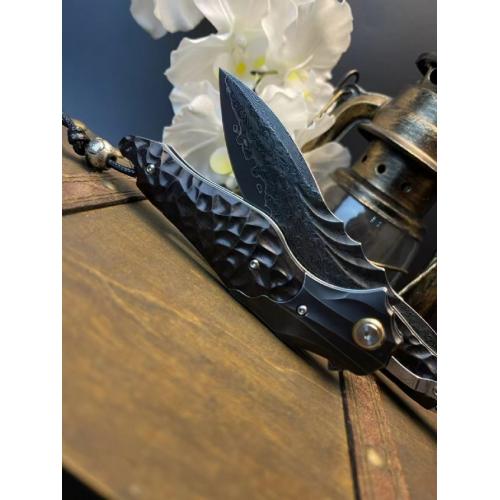 Molin Quick-Open Heavy Duty Damascus Folding Knife