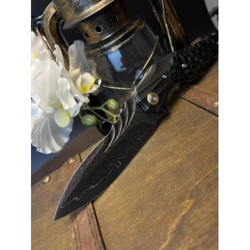 Molin Quick-Open Heavy Duty Damascus Folding Knife