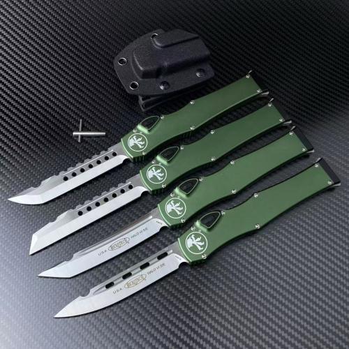 Microtech Halo 6 with Green Handle