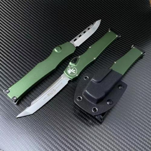 Microtech Halo 6 with Green Handle