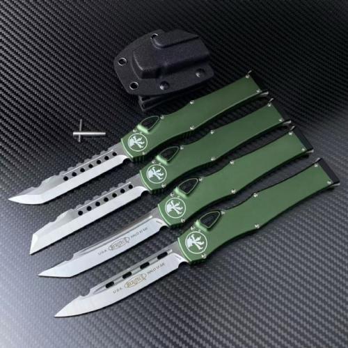 Microtech Halo 6 with Green Handle