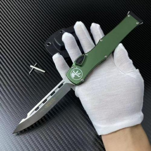 Microtech Halo 6 with Green Handle