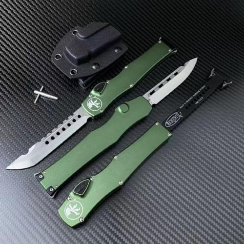 Microtech Halo 6 with Green Handle