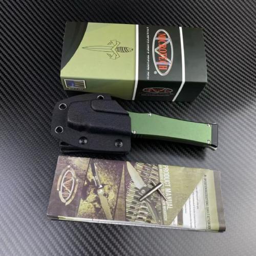 Microtech Halo 6 with Green Handle