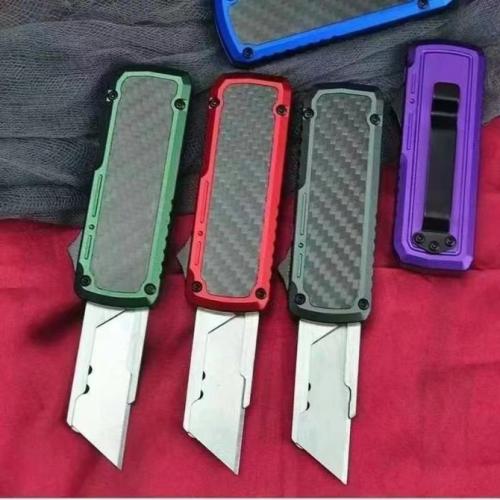 Carbon Fiber Spring-Assist Utility Knife