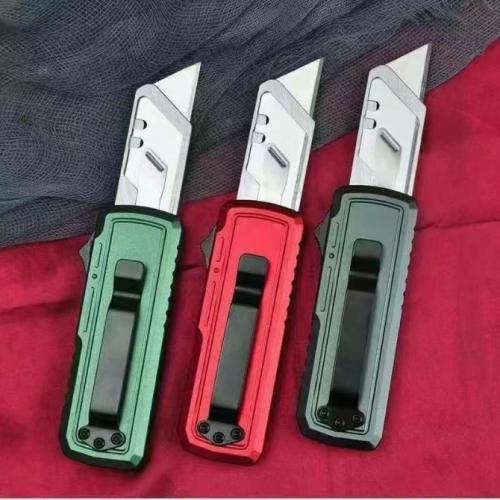 Carbon Fiber Spring-Assist Utility Knife