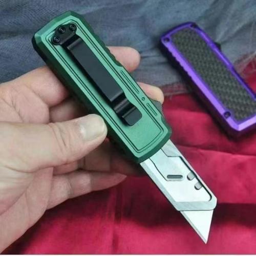 Carbon Fiber Spring-Assist Utility Knife