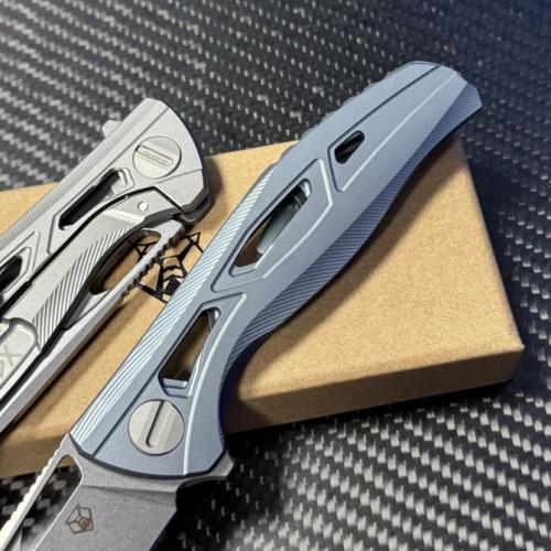 Bear Head F7 Skeletonized Titanium Folding Knife