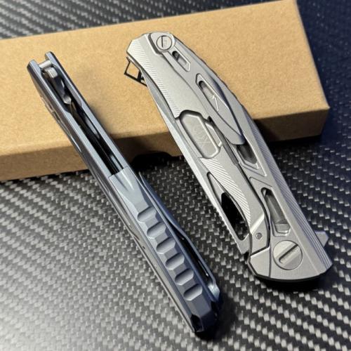 Bear Head F7 Skeletonized Titanium Folding Knife