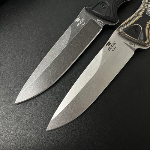 Introducing the Buck-891 Ground Combat Fixed Blade Knife, crafted from premium DC53 steel.