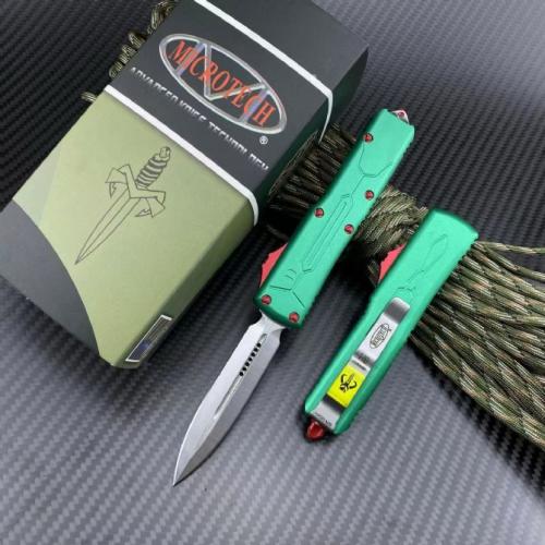 Introducing the Microtech UT85 Bounty Hunter Medium: a perfect blend of precision engineering and bold design. Crafted f