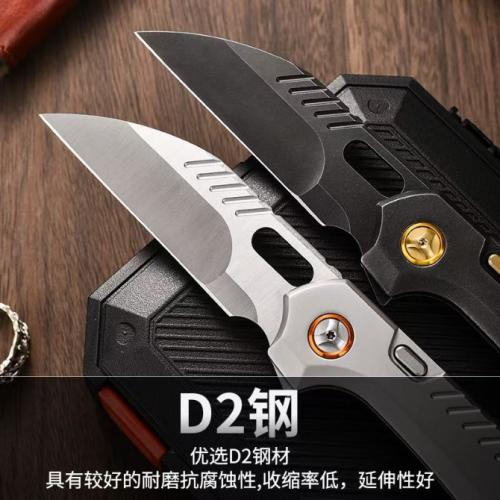 Zeus Premium EDC Folding Knife featuring CPM-D2 Steel and a 420 Stainless Steel Handle