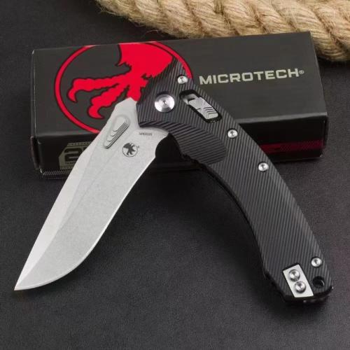 Microtech Amphibian Folding Knife with Aluminum Handle