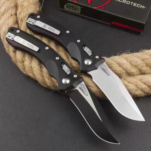 Microtech Amphibian Folding Knife with Aluminum Handle