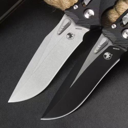 Microtech Amphibian Folding Knife with Aluminum Handle