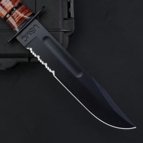 KARBAR USMC 1218 Tactical Knife - Partially Serrated